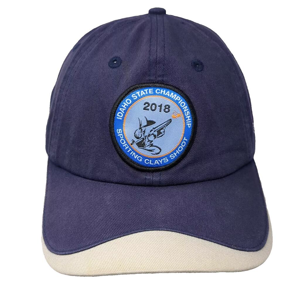 Vie Baseball Cap Blue Beige OS 2018 Idaho State Championship Shooting Hat
